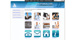 Desktop Screenshot of laufanalyse-frankfurt.de